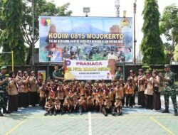 Penuh Ceria, Kodim 0815/Mojokerto Terima Kunjungan RA Putra Harapan Gondang