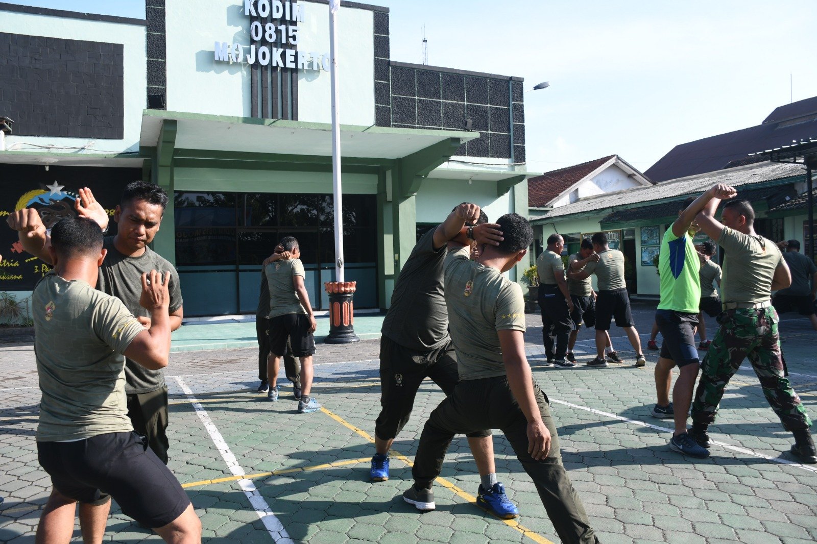 Latihan Bela Diri Taktis, Tingkatkan Kemampuan Prajurit Kodim 0815/Mojokerto