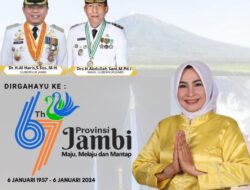 Kepala Desa Suko Awin Jaya Mengucapkan Dirgahayu Ke-67 Tahun Provinsi Jambi