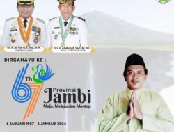 Kepala Desa Palempang Mengucapkan Dirgahayu Ke-67 Tahun Provinsi Jambi