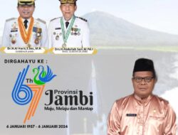 Kepala Dinas PMD Kabupaten Muaro Jambi Mengucapkan Dirgahayu Ke-67 Tahun Provinsi Jambi