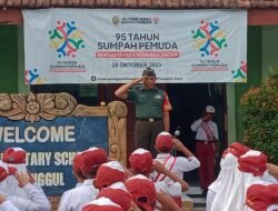 Babinsa Koramil Dlanggu Ajarkan Wasbang & Motivasi Siswa Siswi SDN Punggul