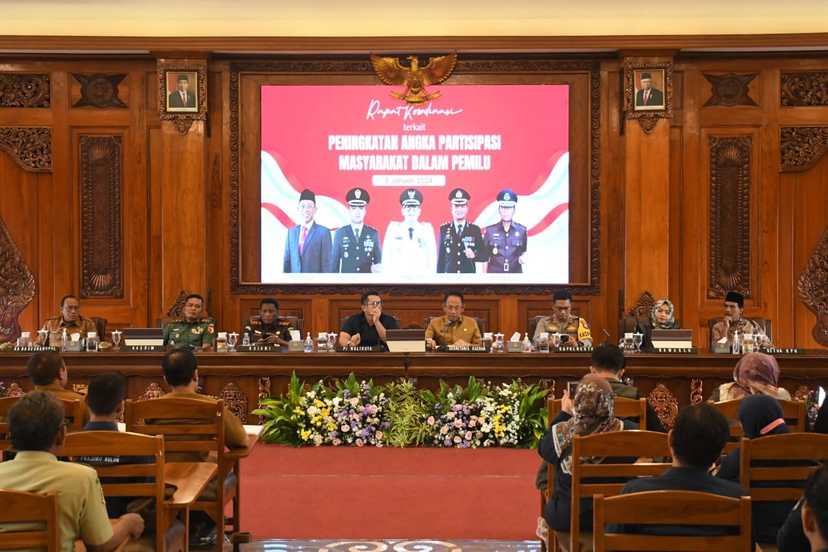 Rakor Bersama KPU & Bawaslu, Kodim 0815/Mojokerto Pegang Teguh Netralitas TNI