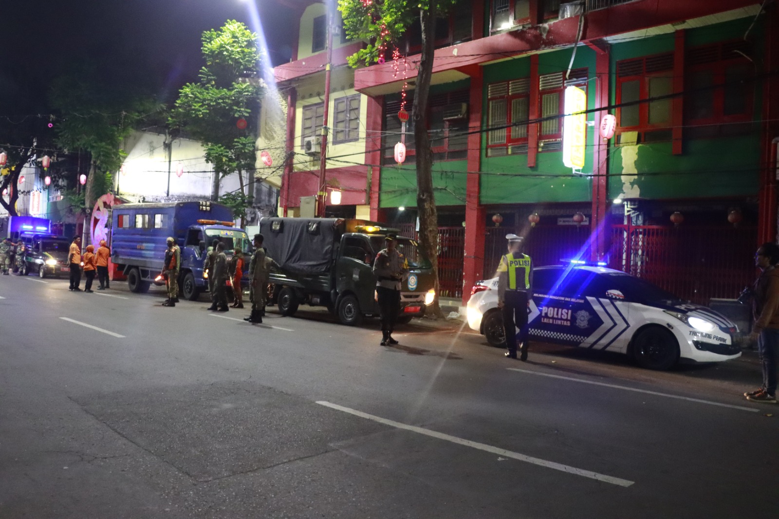 Harkamtibmas Jelang Pemilu, Polres Tanjungperak Gelar Patroli Skala Besar