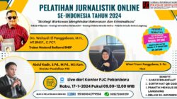 Pendaftaran Dibuka Untuk Umum, PJC Akan Laksanakan Pelatihan Jurnalistik Online Se-Indonesia