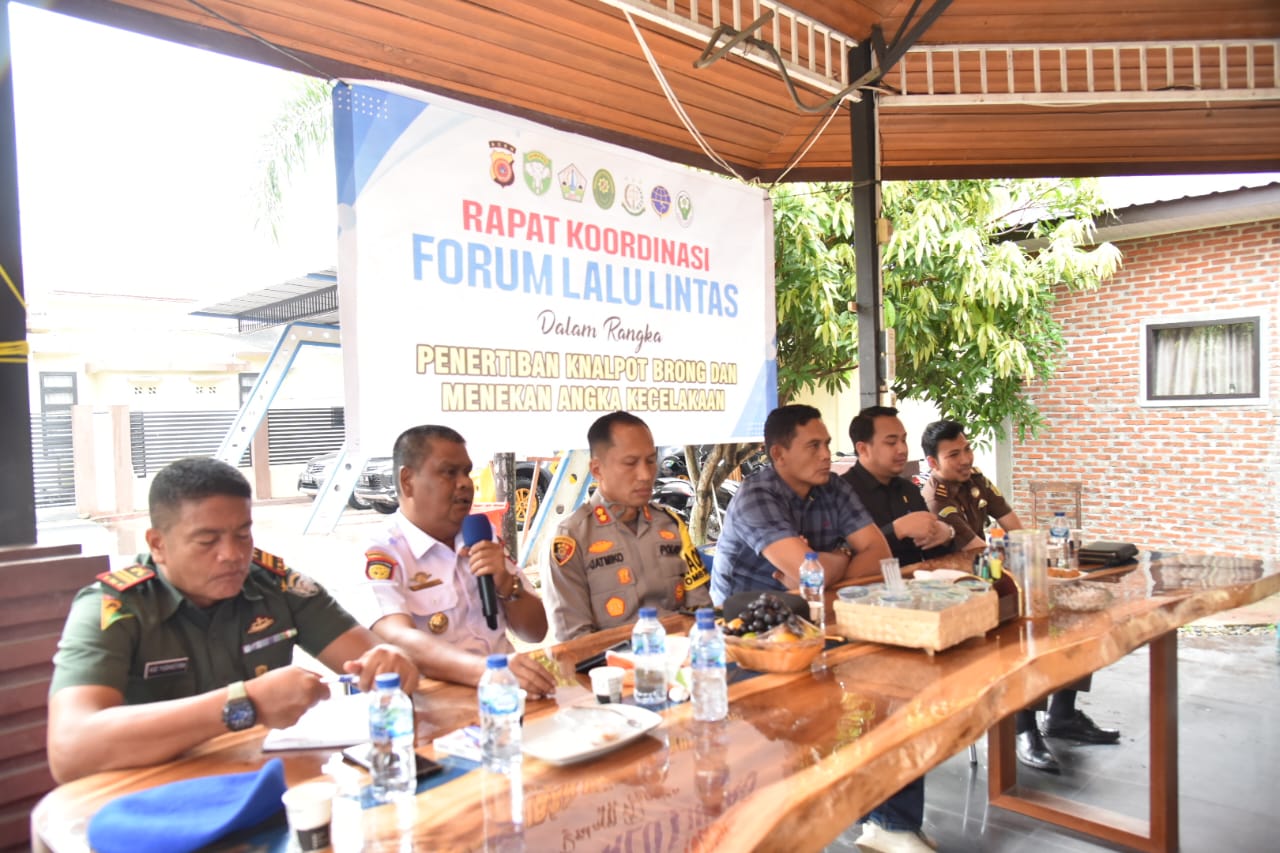 Rapat koordinasi Forum Lalulintas Dalam Rangka Penertiban Knalpot Brong Dan Menekan Angka Kecelakaan