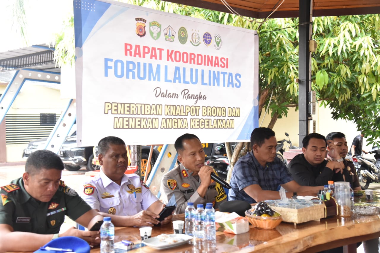 Rapat koordinasi Forum Lalulintas Dalam Rangka Penertiban Knalpot Brong Dan Menekan Angka Kecelakaan