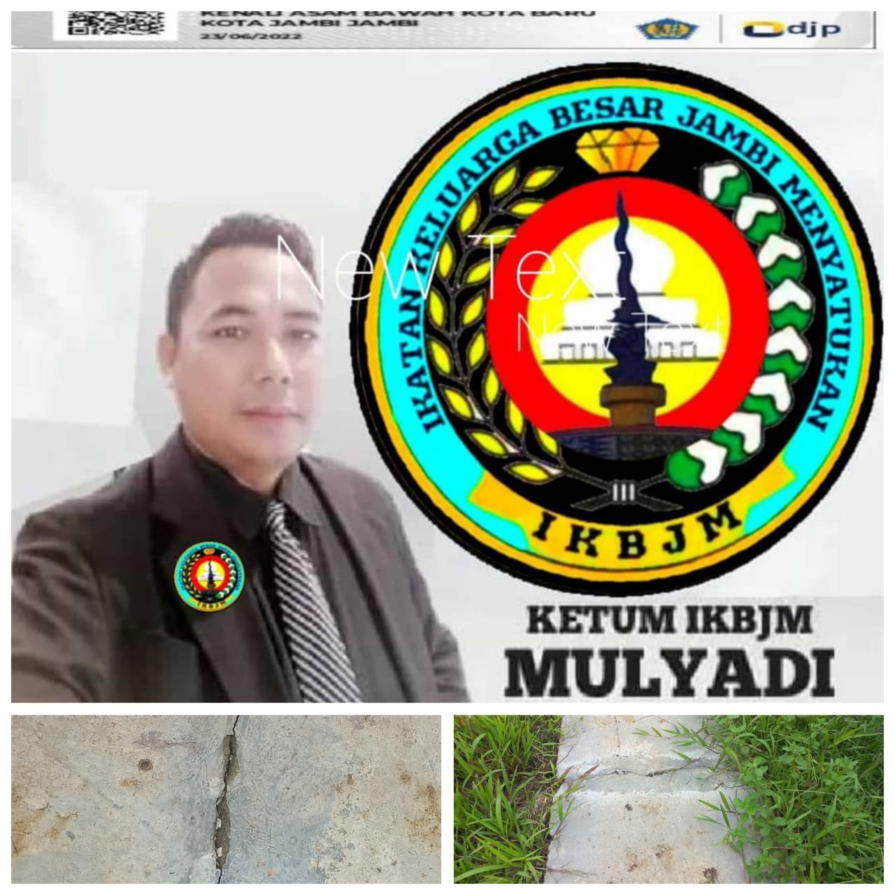 Gunakan Dana Desa, Kondisi Jalan Pertanian Semakin Memprihatinkan, Ketua Umum Dewan Pimpinan Pusat LSM IKBJM Akan Lapor ke APH