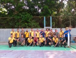 Guyub Rukun TNI Polri dengan Olahraga Bersama dalam Pertandingan Tenis