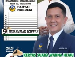 Muhammad Ichwan CALEG Partai Nasdem NO 9 Dapil 3 Kota Medan Mengucapkan Syukur Kembali Menjadi DCT