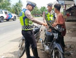 Dalam Sepekan Satlantas Polres Aceh Timur Sita 17 Knalpot Brong