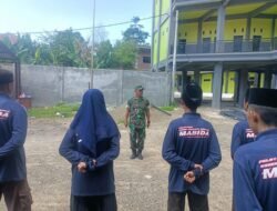 Terus Berperan Aktif, Koramil 0815/15 Jatirejo Edukasi Kedisiplinan Siswa MA Bidayatul Hidayah