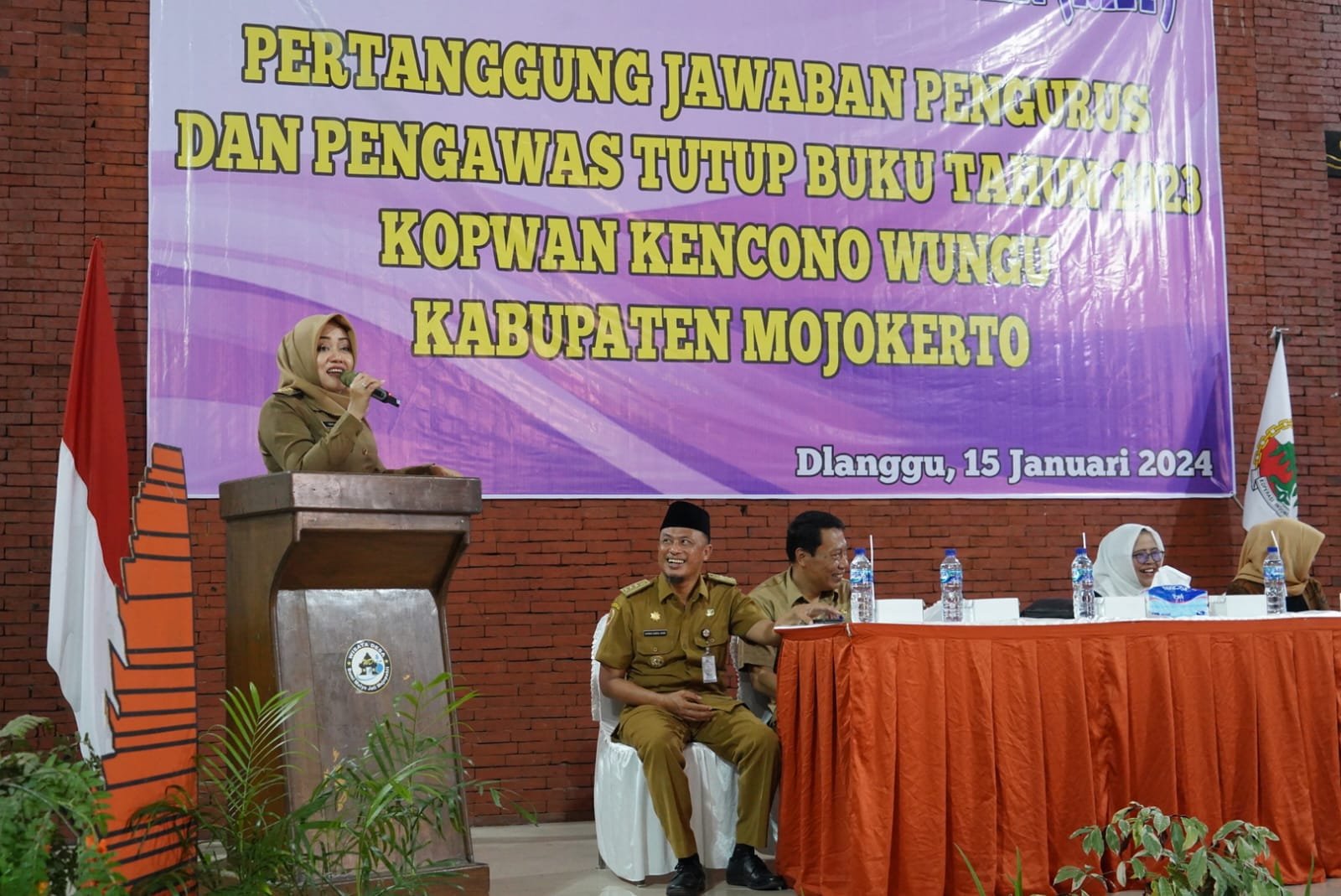 Hadiri RAT 2023, Bupati Ikfina Harap Kopwan Kencono Wungu Semakin Berkembang