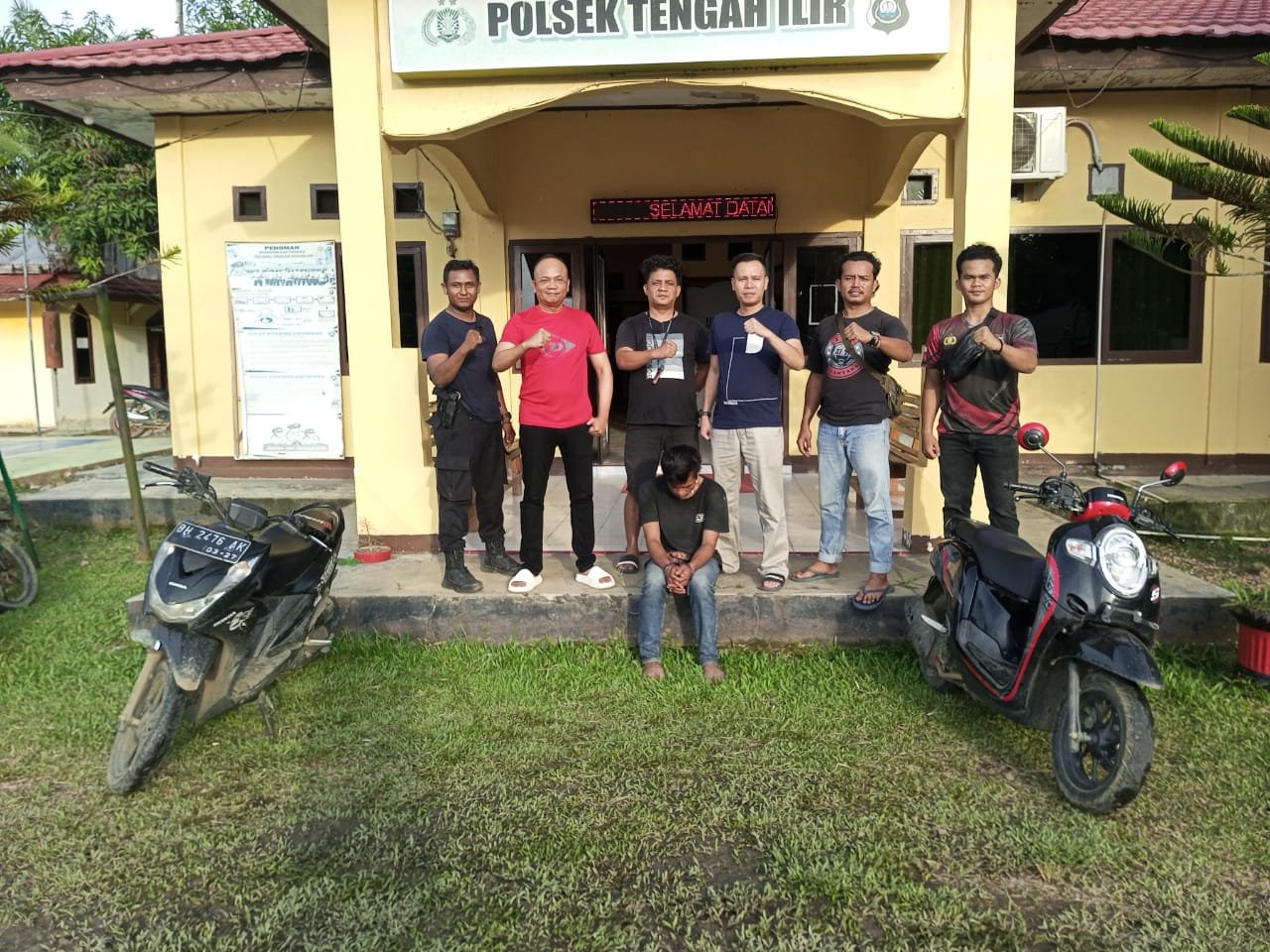 Gerak Cepat tim unit Reskrim Polsek Tengah Ilir, Kurang dari 24 Pelaku Curanmor Berhasil di Amankan