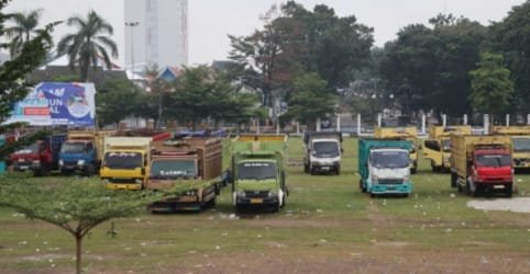 Kapolresta Jambi Pantau Demo Hari Ketiga Sopir Angkutan Batubara