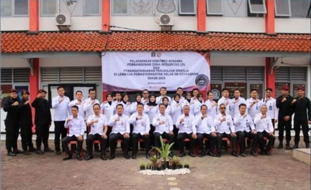 Mewujudkan Pembangunan ZI Tahun 2024, Lapas KotaAgung Laksanakan Penandatanganan Komitmen Dan Perjanjian Kinerja