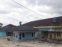 Sebagian Gedung Baru RS Pratama Payung Terlihat Retakan Lantai