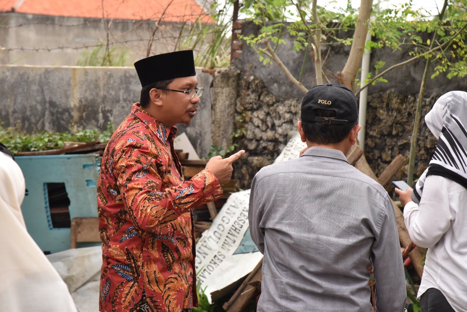 Gus Muhdlor Tinjau SMPN 2 Tanggulangin, Cek Penyebab Banjir Lama Surut