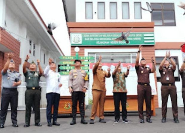 Kejari Sidoarjo Gelar Pencanangan Zona Integritas Menuju Wilayah Bebas Korupsi Dan Wilayah Birokrasi Bersih Dan Melayani