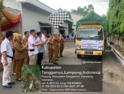 Pejabat Bupati Tanggamus, Lepas Secara Langsung Penyaluran Beras Bantuan 2024