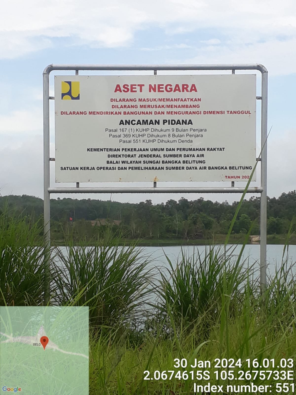 Sudah Dipasang Plang Larangan Aktivitas Tambang Timah (di) Belo Kebal Dengan Namanya Hukum