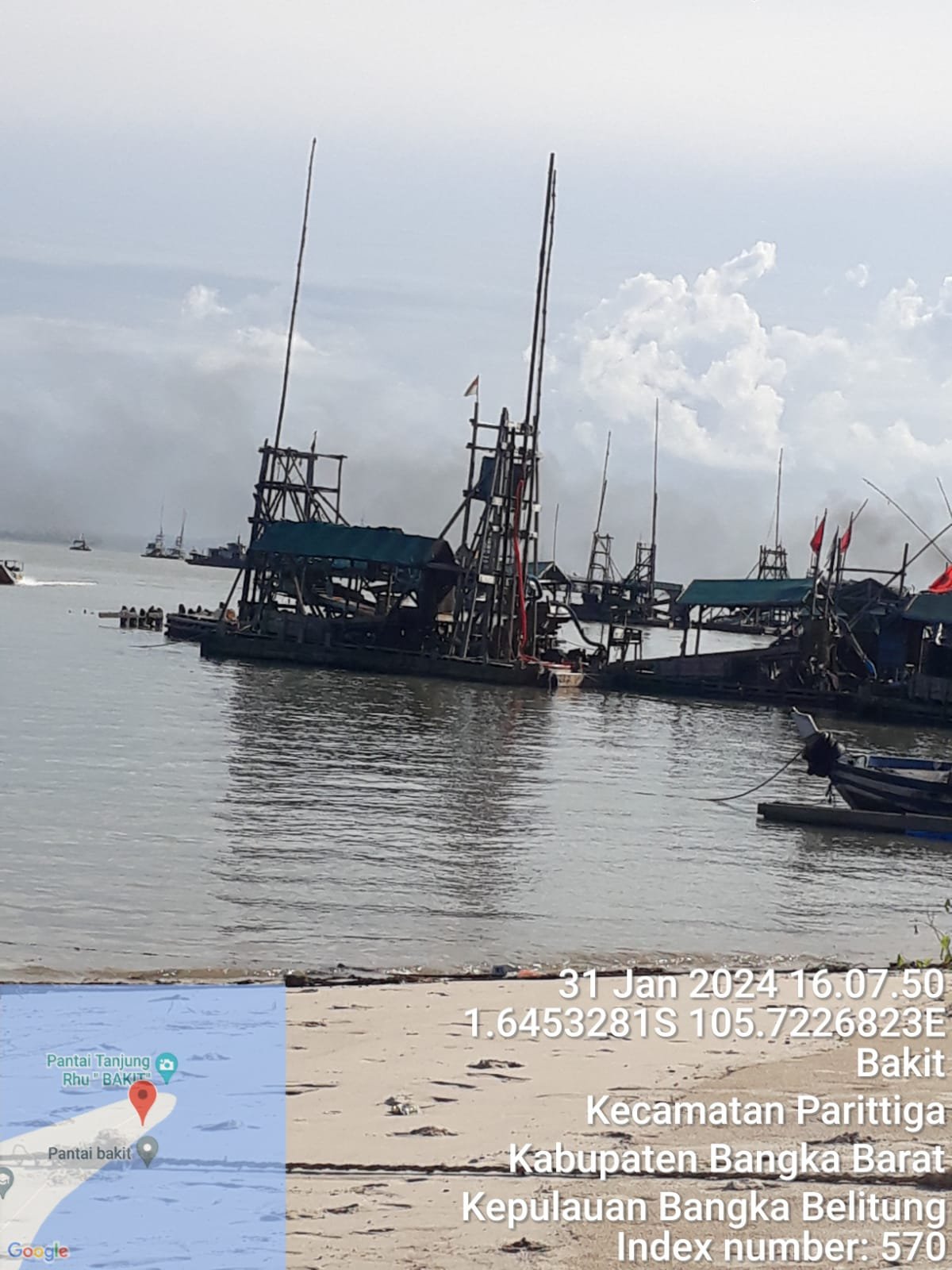 Tambang Timah di Lautan Bakit Kembali Beraktivitas Aparat Penegak Hukum Tutup Mata