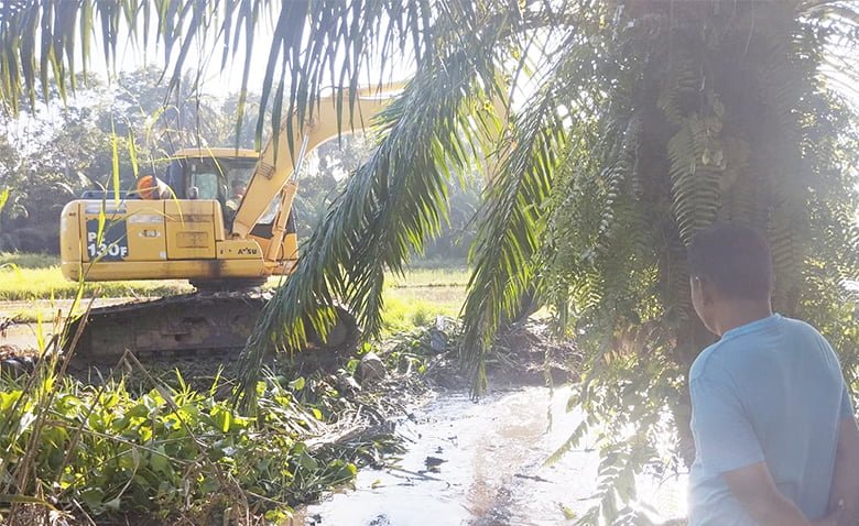 Kak Iin Gandeng Dan Duet Bareng Dengan Ridwan Rusli Bintang Tanggulangi Sawah Terendam Di Pedalaman Aceh Timur
