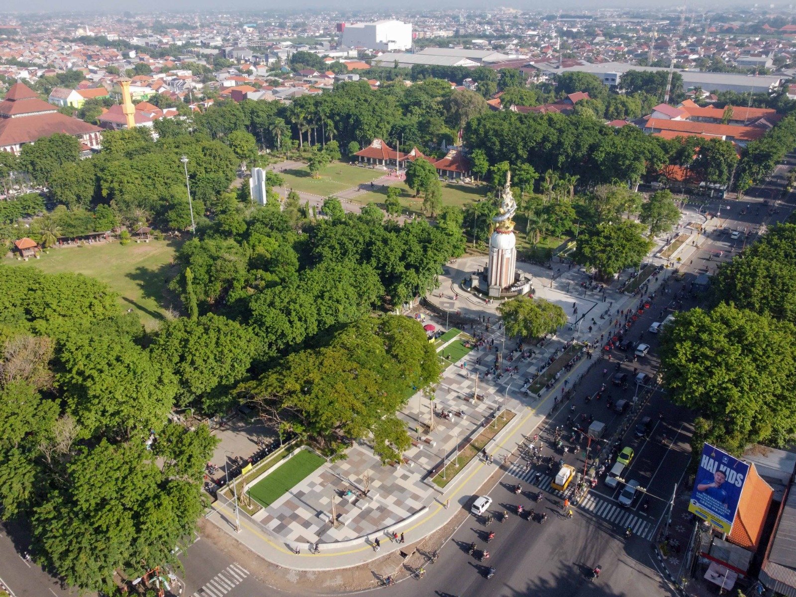 Alun-alun Sidoarjo Tahun 2024 Direvitalisasi Total