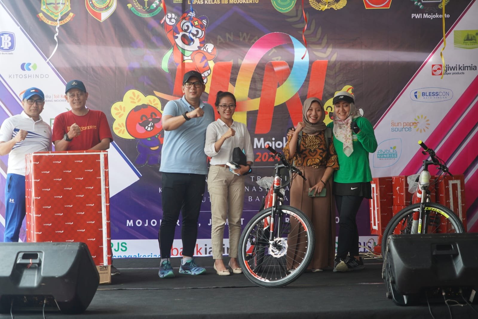 Peringati HPN 2024, Bupati Ikfina Apreasiasi Kekompakan PWI Mojokerto Raya