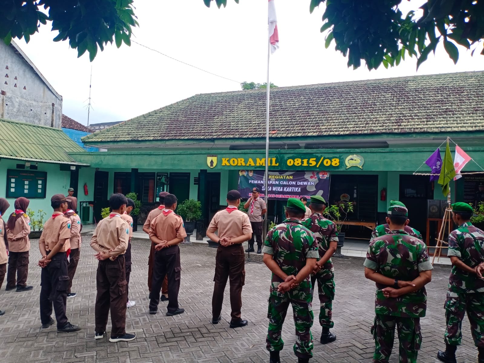 Koramil 0815/08 Dawarblandong Gembleng Calon Dewan Saka Wira Kartika