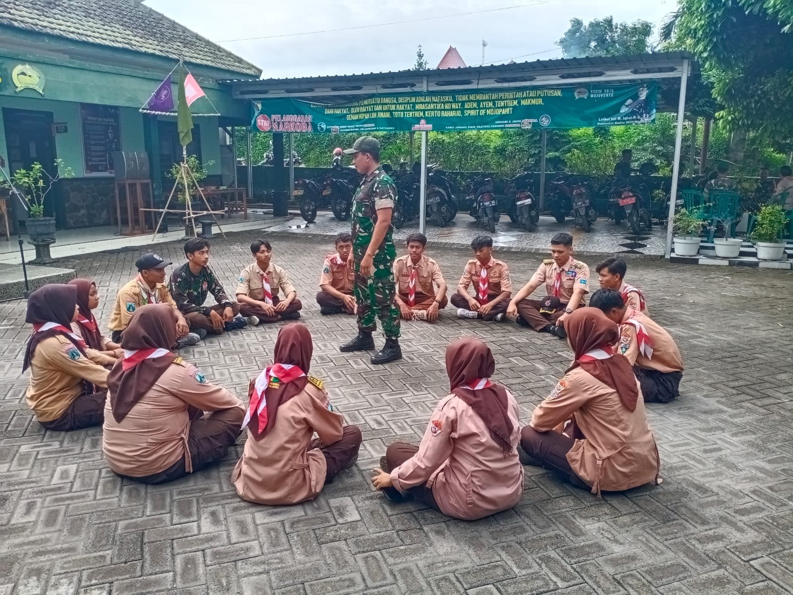 Koramil 0815/08 Dawarblandong Gembleng Calon Dewan Saka Wira Kartika