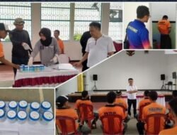 Siaga Akhir Pekan, Lapas KotaAgung Gelar Salam Pas Dan Tes Urine Bersama Divpas Lampung