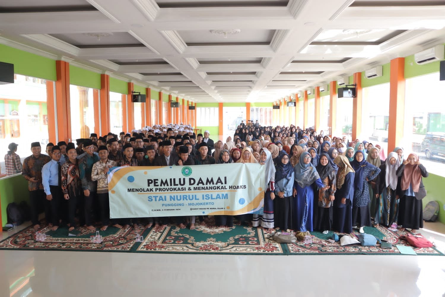 Deklarasi Pemilu Damai di STAI Nurul Islam Mojokerto Berlangsung Khidmat