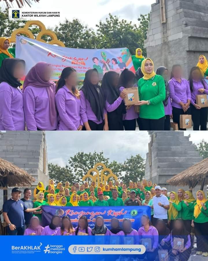 HUT PIPAS KE-20, PIPAS Lampung Berbagi Kasih Dengan Warga Binaan di Lapas Perempuan Bandar Lampung