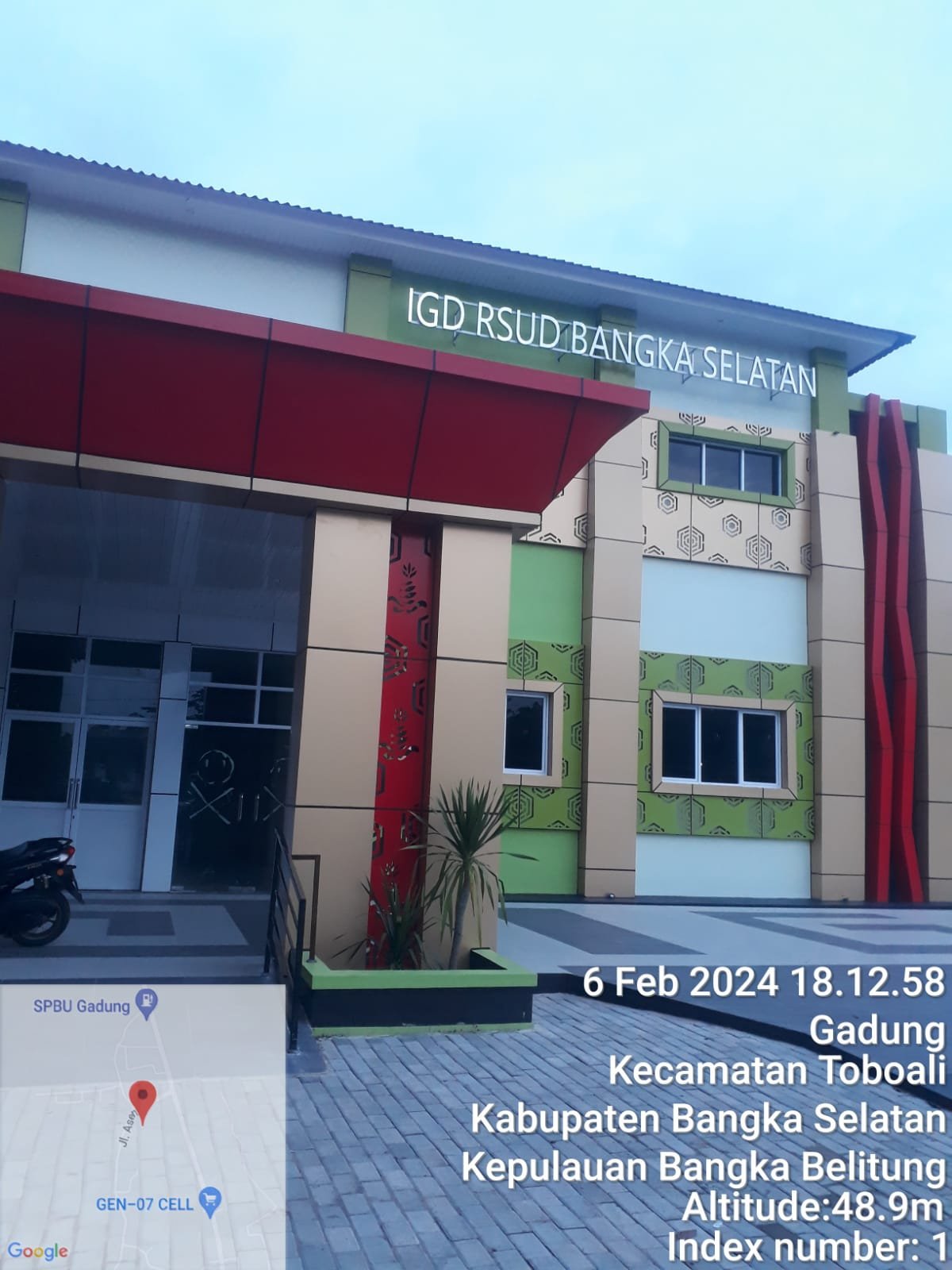 Gedung Rawat Inap RSUD Bangka Selatan Selesai Dibangun Sampai Saat Ini Belum Difungsikan Dan Ada Kretakan di Gedung Tersebut