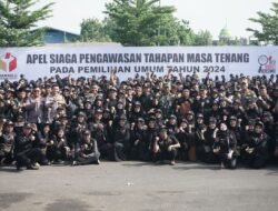 Apel Siaga Pemilu 2024, Wabup Subandi Minta Petugas Jaga Kesehatan