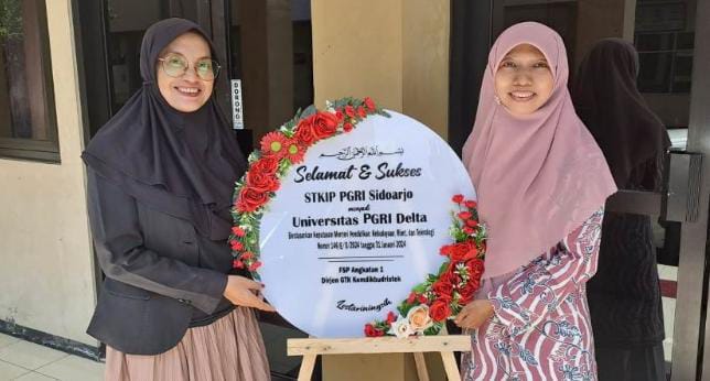 Congratulation's : STKIP PGRI Sidoarjo Resmi Berubah Menjadi Universitas PGRI Delta Sidoarjo