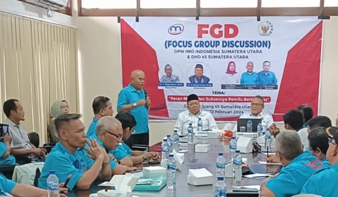 DPW IMO Indonesia Sumut dan DHD 45 Sumut Gelar FGD, Jadikan Pemilu 2024 Momentum Persaudaraan Kebangsaan