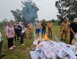 Antisipasi Kesalahan Prosedur Kapolres Tebo Lakukan Langkah Preventif Musnahkan Surat Suara Lebih dan Rusak