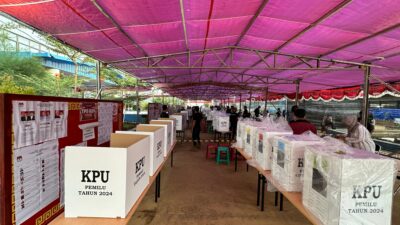 Sukseskan Pemilu 2024, KPUD dan Harita Nickel Buka TPS Khusus Karyawan di Pulau Obi Halsel