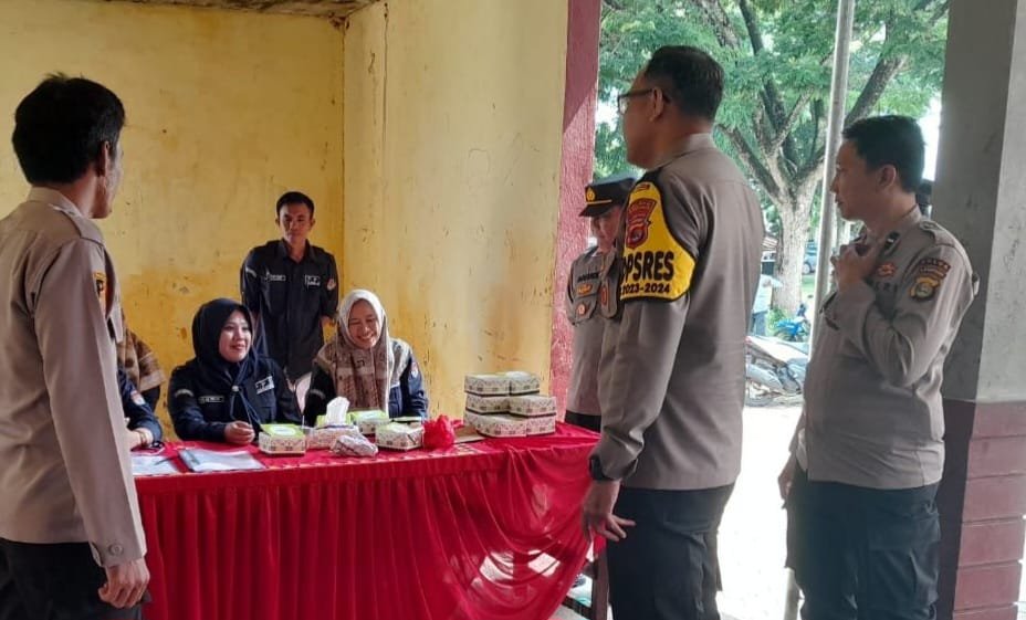 Kapolres Tanggamus Tinjau Pengamanan Pleno PPK Pemilu 2024