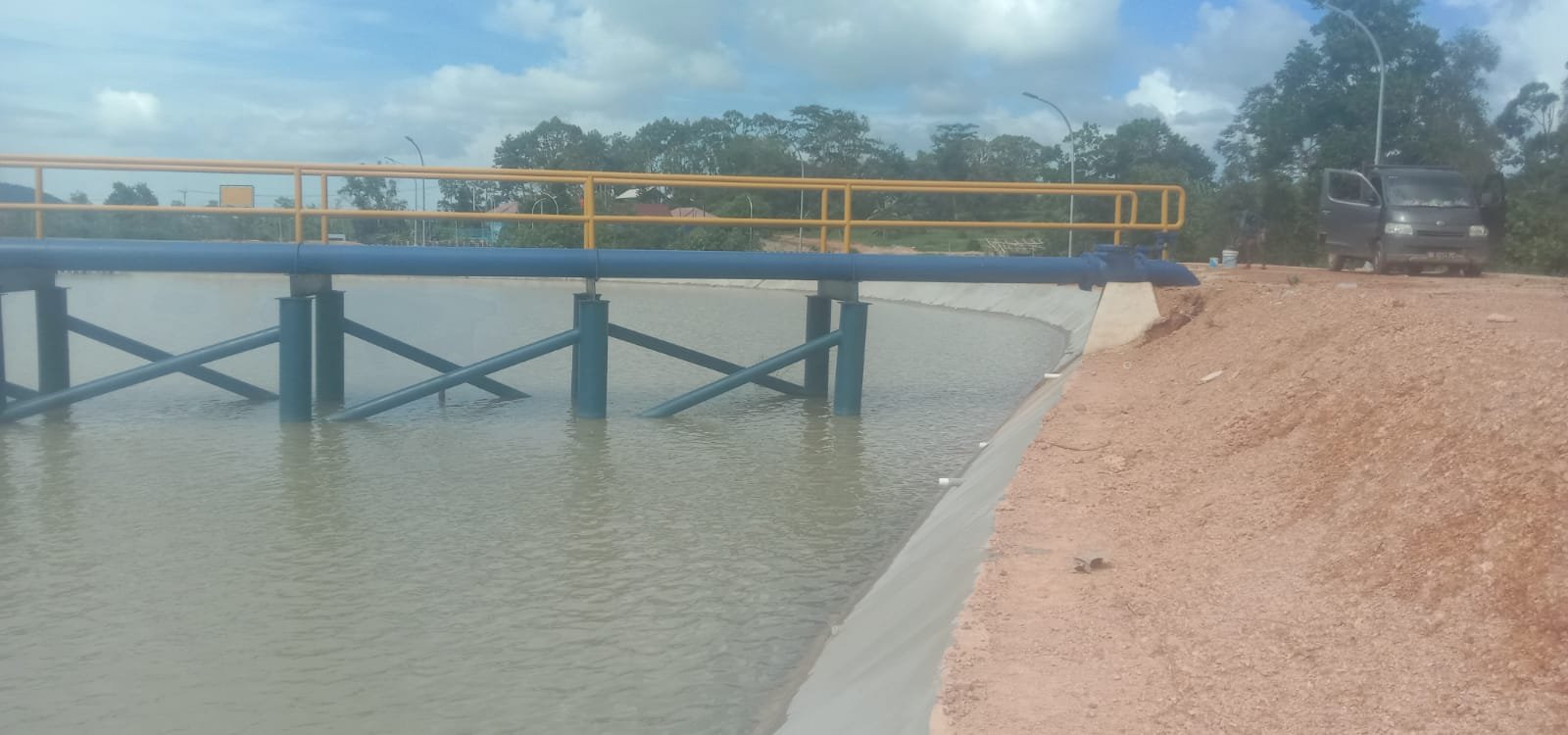 Pembangunan Penyediaan Air Baku Tukak Sadai Masih Dalam Pemeliharaan