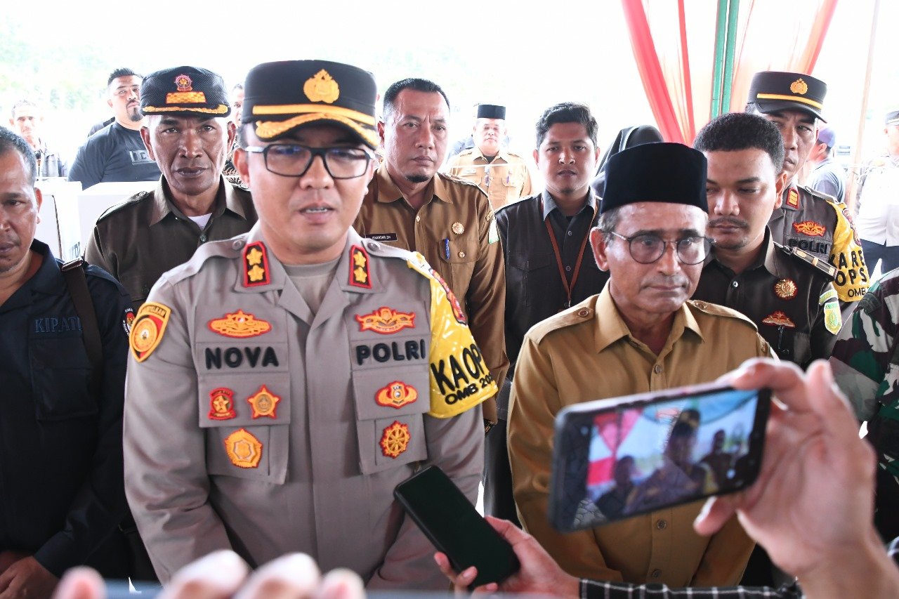Bupati Aceh Timur Bersama Kapolres Aceh timur Apresiasi Pemilu Berjalan Aman