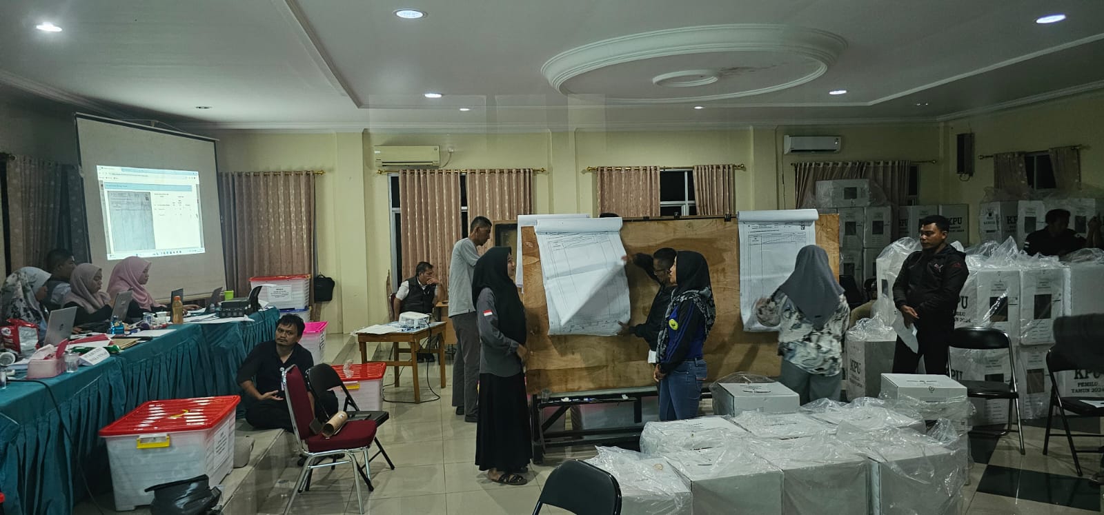 Rapat  Pleno PPK 6  Kecamatan Suara Tertinggi Diraih Pahlivi Syahrun dari Kader Gerindra