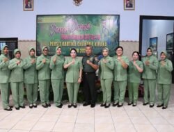 Wujud Kepedulian, Persit KCK Cabang XXX Kodim 0815 Gelar Anjangsana & Donor Darah