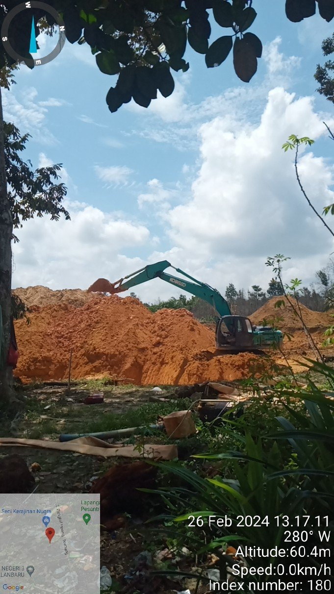Aktivitas Tambang Timah Desa Air Mesu Menggunakan Alat Berat Excavator Diduga Pemilik Bernama Bimo Asli Jakarta
