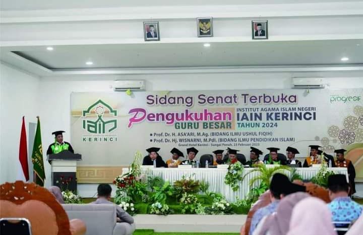 Sidang Senat Terbuka, Pengukuhan Guru Besar Institut Agama Islam Negeri (IAIN) Kerinci Tahun 2024