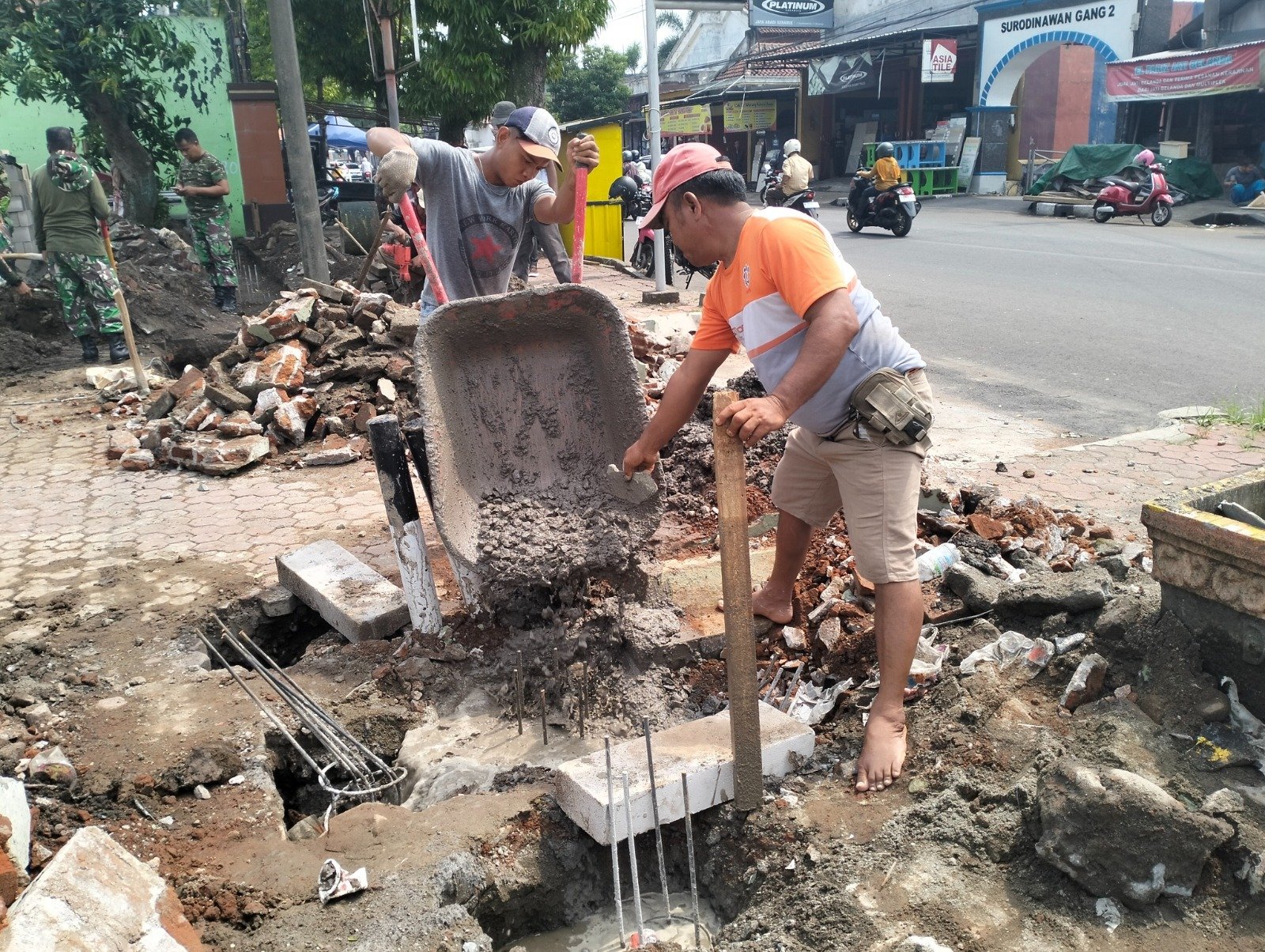 Kodim 0815/Mojokerto Rehab Markas Koramil 0815/01 Pralon, Simak Progresnya