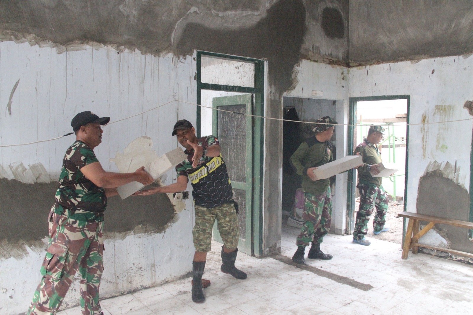 Kodim 0815/Mojokerto Rehab Markas Koramil 0815/01 Pralon, Simak Progresnya