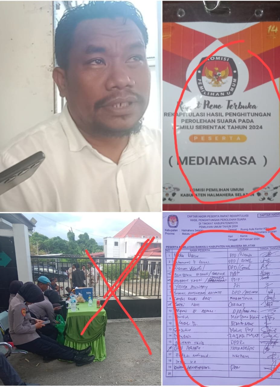 Beberapa Polisi Diduga Larang Wartawan Masuk Kantor KPU Halsel, Darmin: Bukan TJ KPU